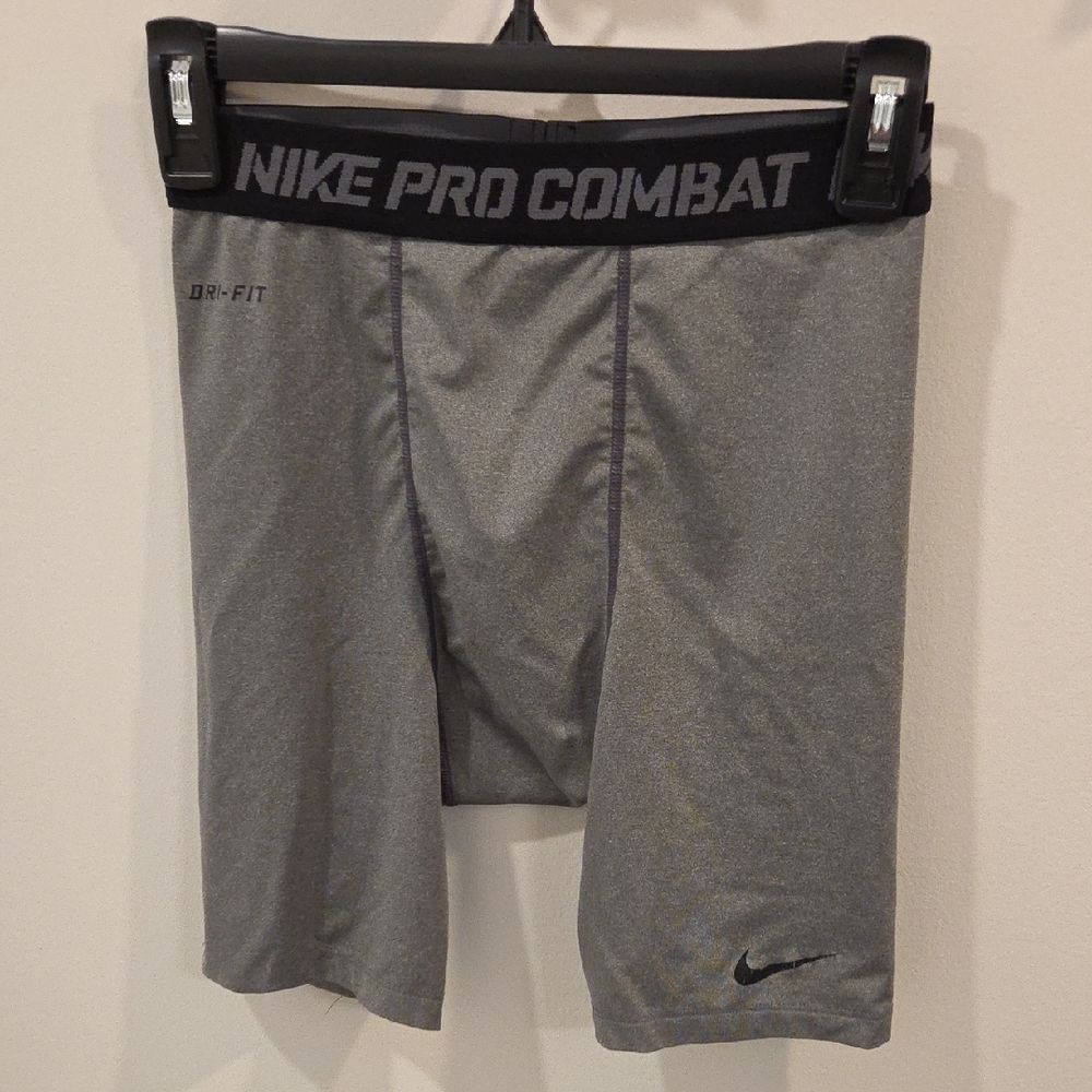 Nike Pro Combat Men's Black and Gray Compression Shorts